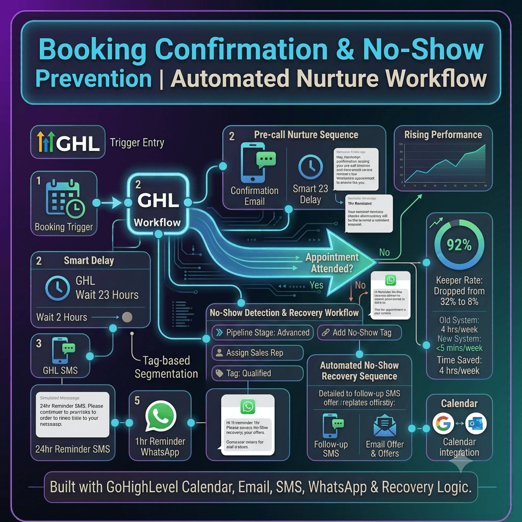 Booking Confirmation & No-Show Prevention