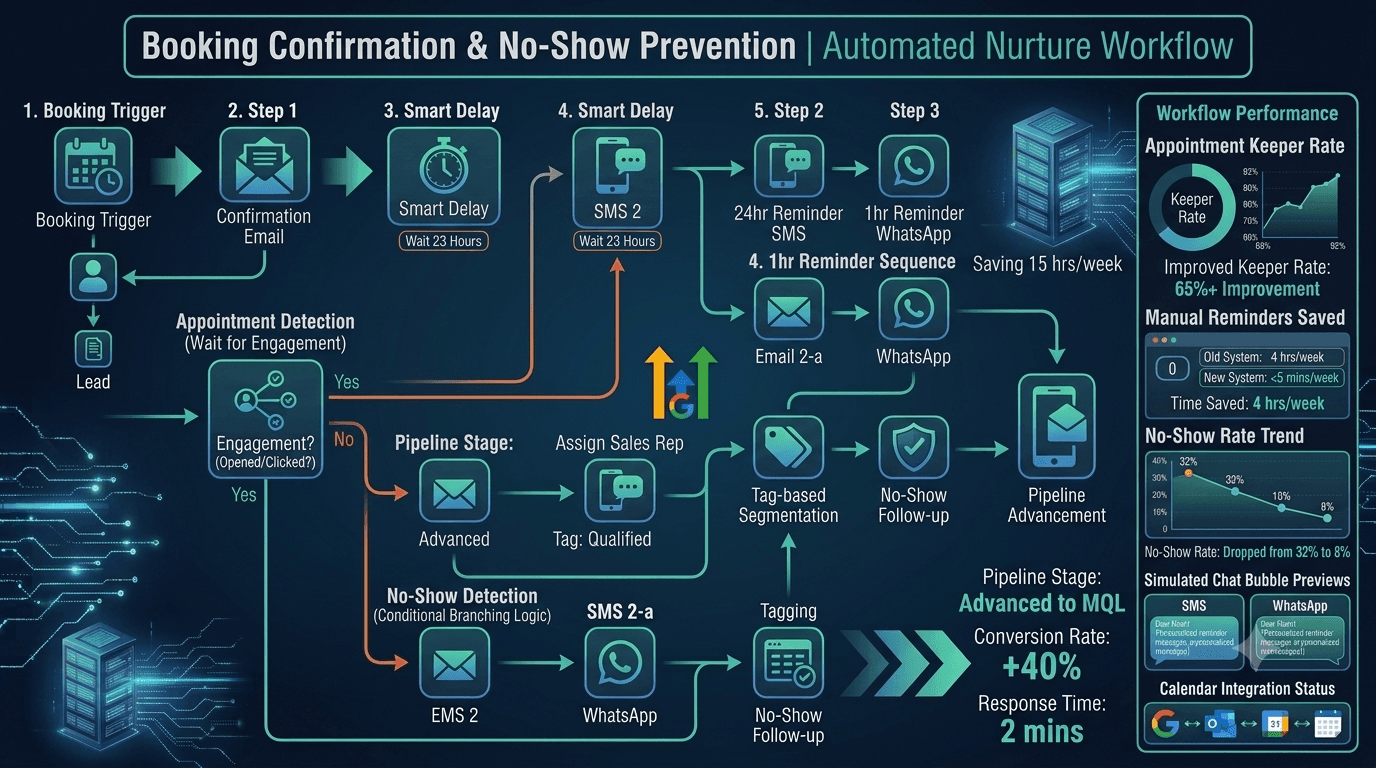 Booking Confirmation & No-Show Prevention